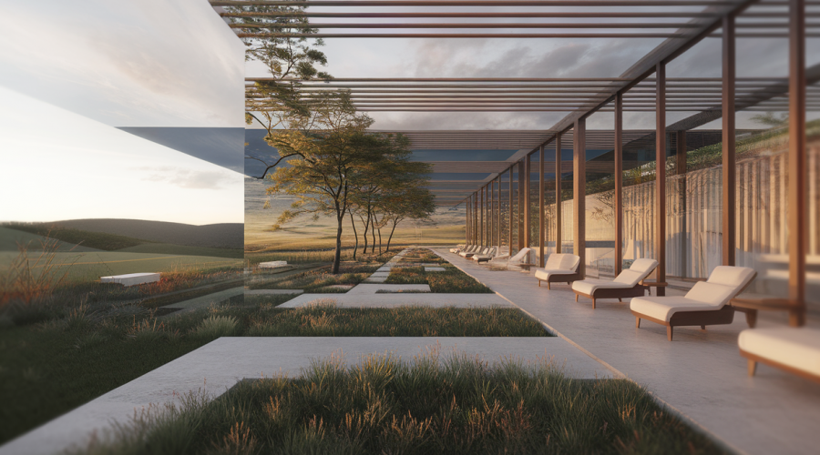 Architecture intégrant des éléments de bien-être et de guérison