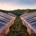 Représentation de l'architecture résidentielle moderne, fusionnant esthétique et durabilité