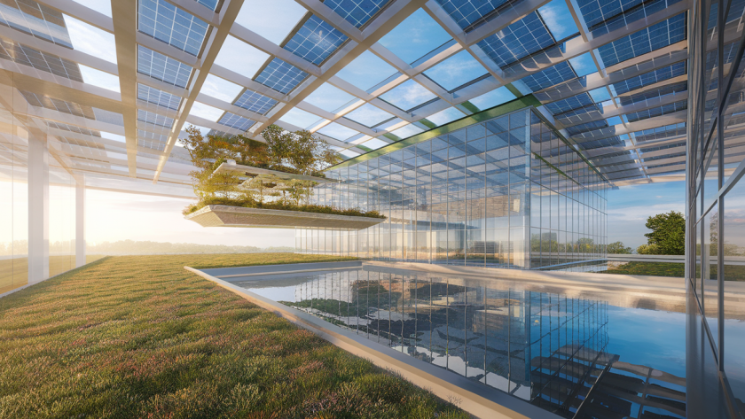 Architecture contemporaine intégrant durabilité et esthétique