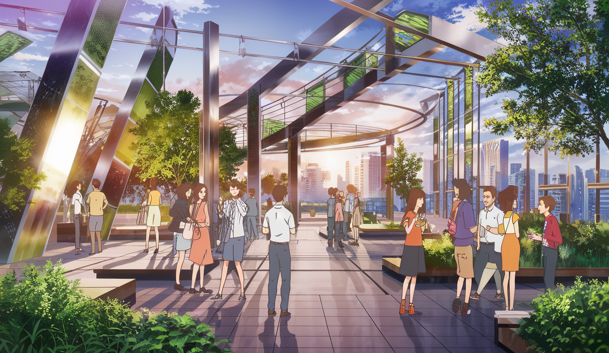 Architecture moderne des espaces publics