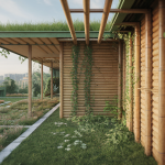 Illustration de l'impact des bio-matériaux en décoration architecturale durable