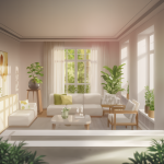 Un intérieur élégant baigné de lumière naturelle