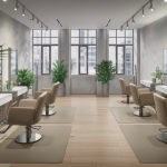 Salon contemporain avec design innovant et durable