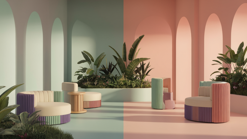 Intérieur moderne avec design harmonieux