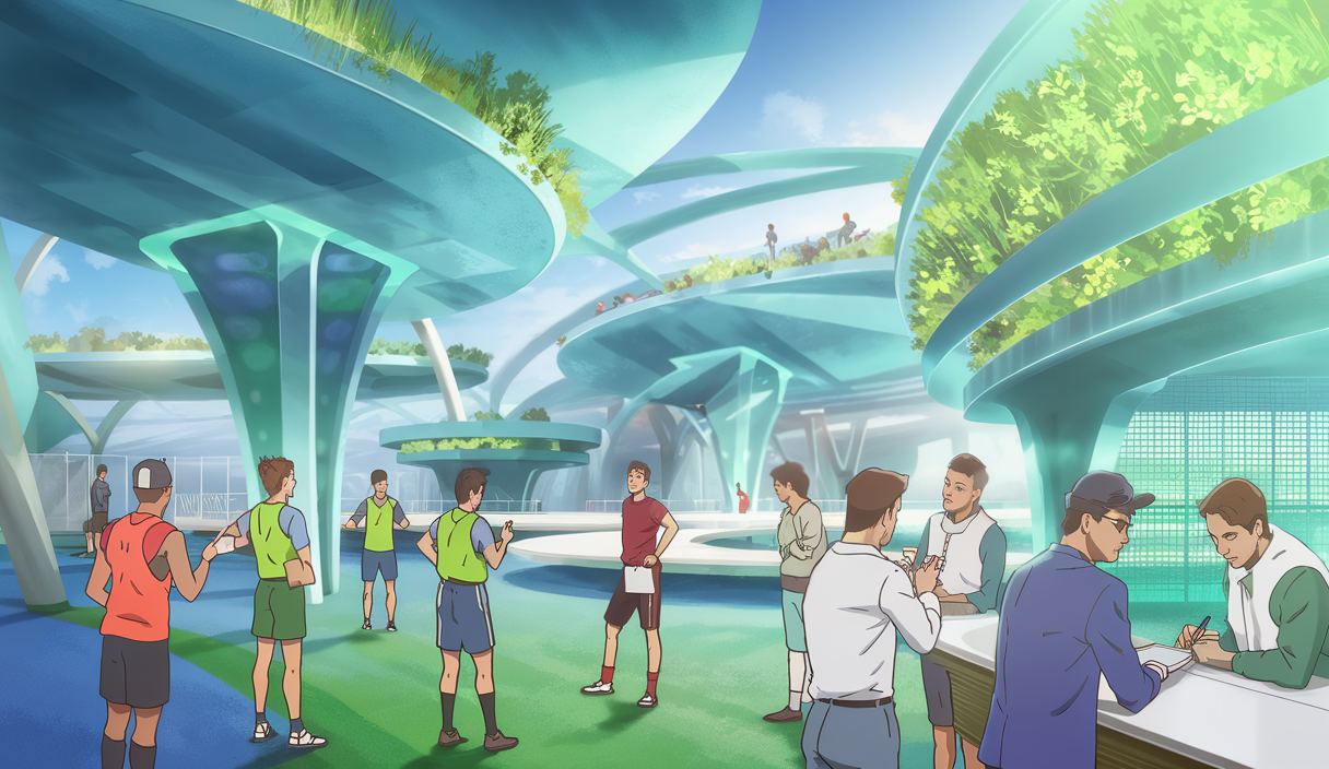 Infrastructures sportives moderne centrées sur l'utilisateur
