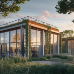 Architecture moderne avec intégration de la nature