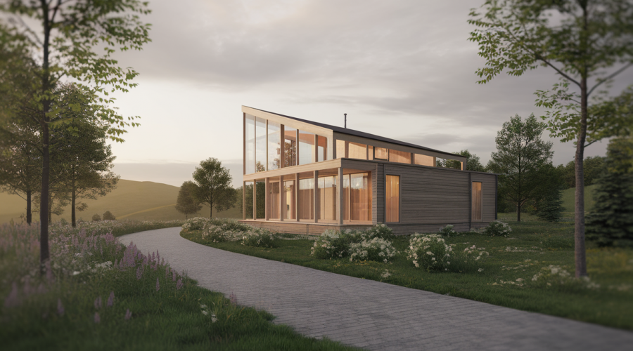 Maison familiale moderne et confortable dans un cadre naturel