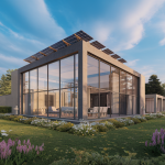 Vue moderne et esthétique d'une maison innovante