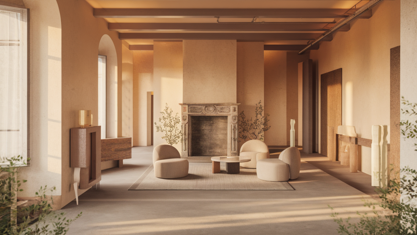 Un intérieur rénové combinant modernité et patrimoine