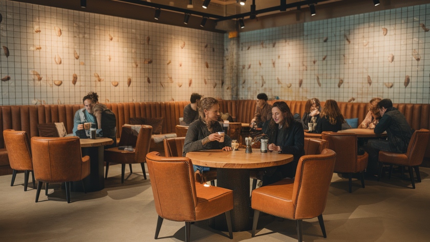 Design innovant du Starbucks Amsterdam Concept Shop