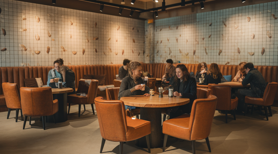 Design innovant du Starbucks Amsterdam Concept Shop