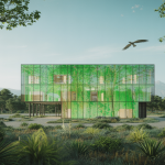 Image illustrant l'intégration de la nature dans l'architecture contemporaine