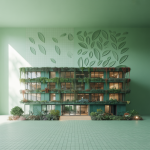 Image d'une architecture moderne durable et écologique