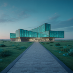 Vue artistique du Songzhuang Z Museum, un chef-d'œuvre d'architecture contemporaine