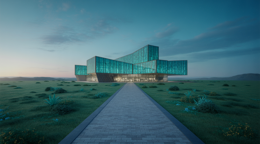 Vue artistique du Songzhuang Z Museum, un chef-d'œuvre d'architecture contemporaine