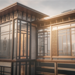 Représentation moderne et durable de l'architecture résidentielle en 2025