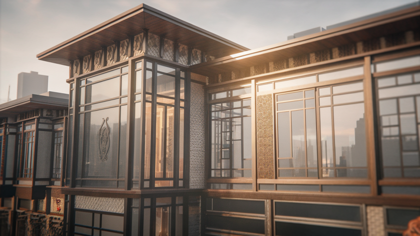 Représentation moderne et durable de l'architecture résidentielle en 2025