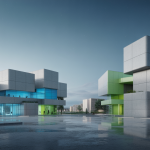 Illustration de béton moderne alliant innovation et élégance