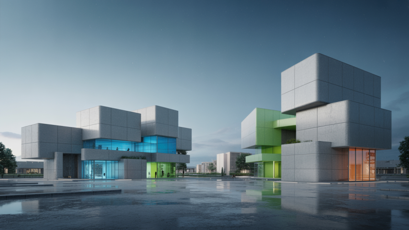 Illustration de béton moderne alliant innovation et élégance