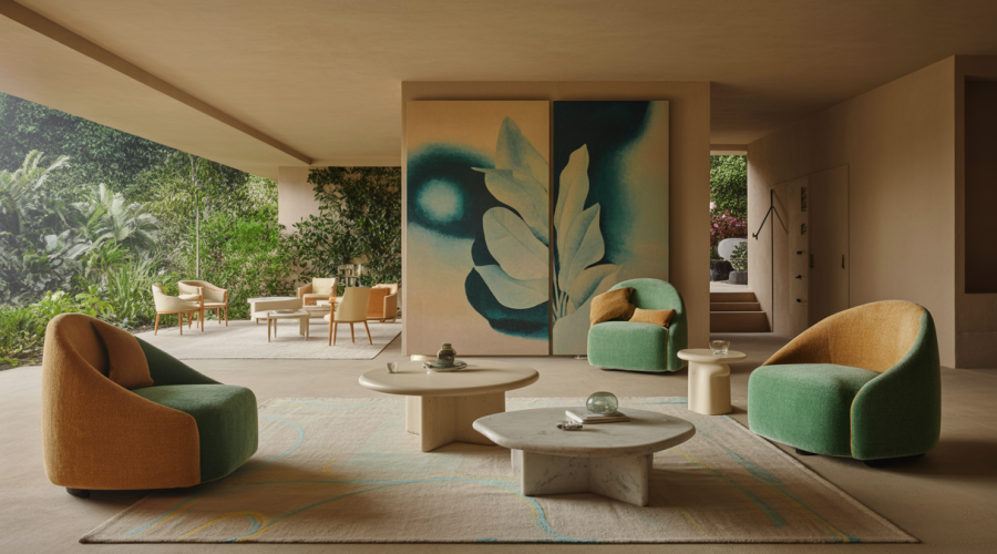 Design intérieur luxueux et personnalisé avec accent sur le bien-être