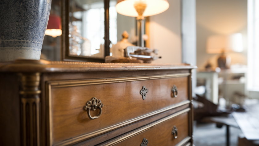 Renovated antique furniture with elegant transformation