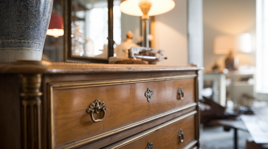Renovated antique furniture with elegant transformation