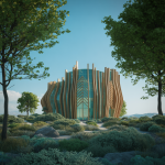 Architecture innovante en bois durable et moderne