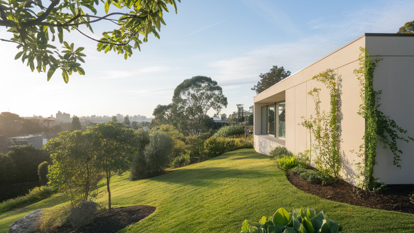 Intégration paysagère dans l'architecture moderne avec Fenwick St House à Melbourne