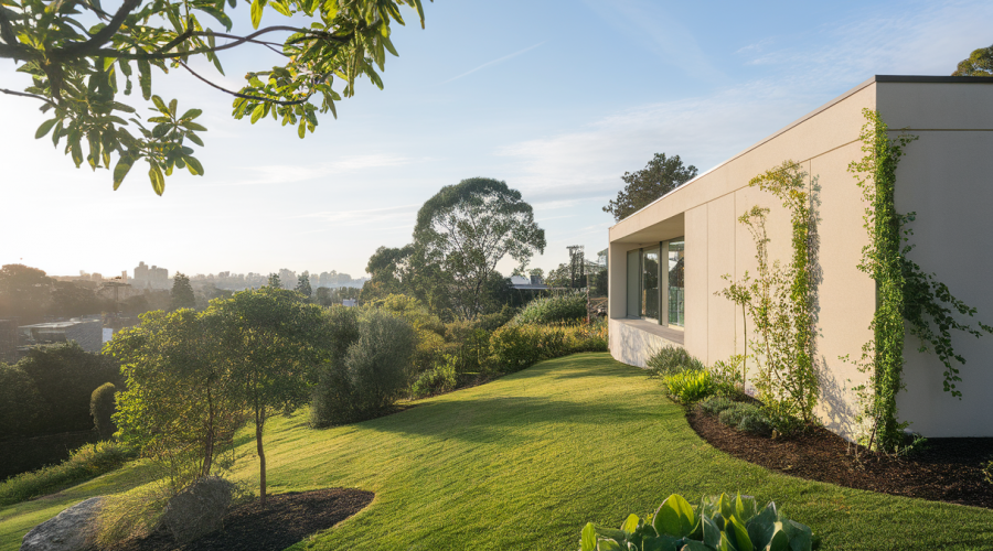 Intégration paysagère dans l'architecture moderne avec Fenwick St House à Melbourne