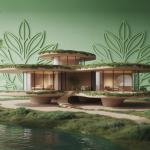 Maison innovante intégrée à son environnement naturel