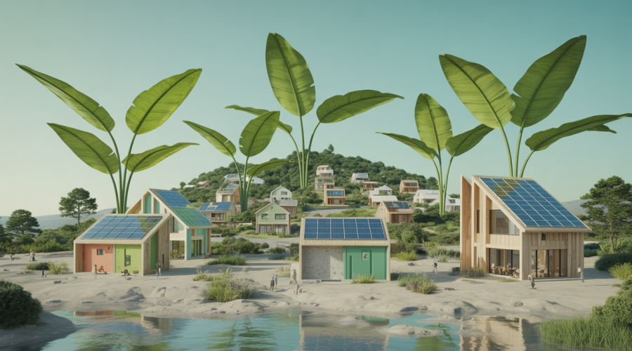 Image illustrant des matériaux innovants pour l'habitat durable en 2025