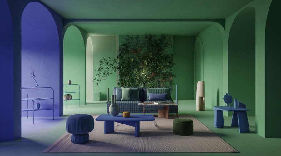 Architecture et design d'intérieur modernisés avec influences culturelles