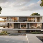 Résidence contemporaine de luxe intégrant raffinement et matériaux nobles