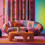 Salon audacieux avec style Memphis en 2025