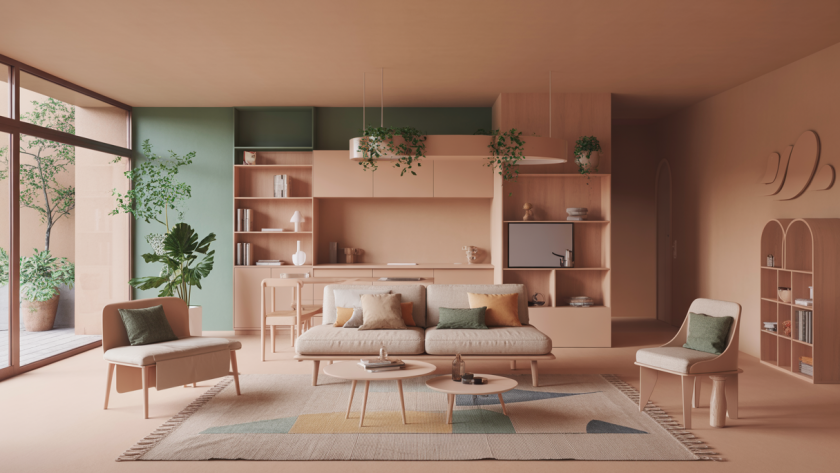Intérieur multifonctionnel moderne en 2025