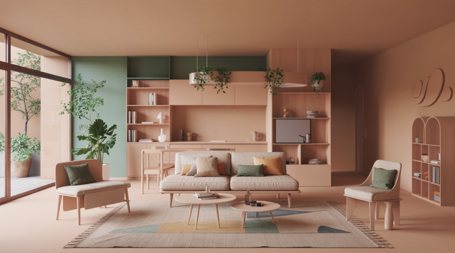 Intérieur multifonctionnel moderne en 2025