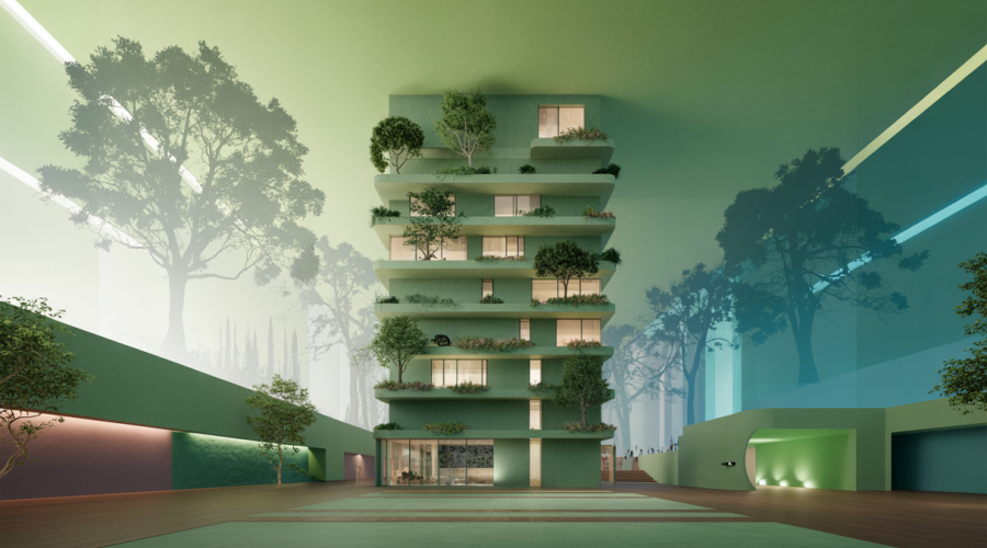 Architecture biophilique intégrant nature et bien-être