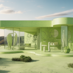 Image d'une architecture moderne intégrant la nature