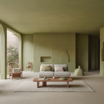 Image d'un intérieur résidentiel moderne fusionnant minimalisme et tradition