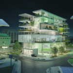 Architecture contemporaine de 2025, moderne et durable