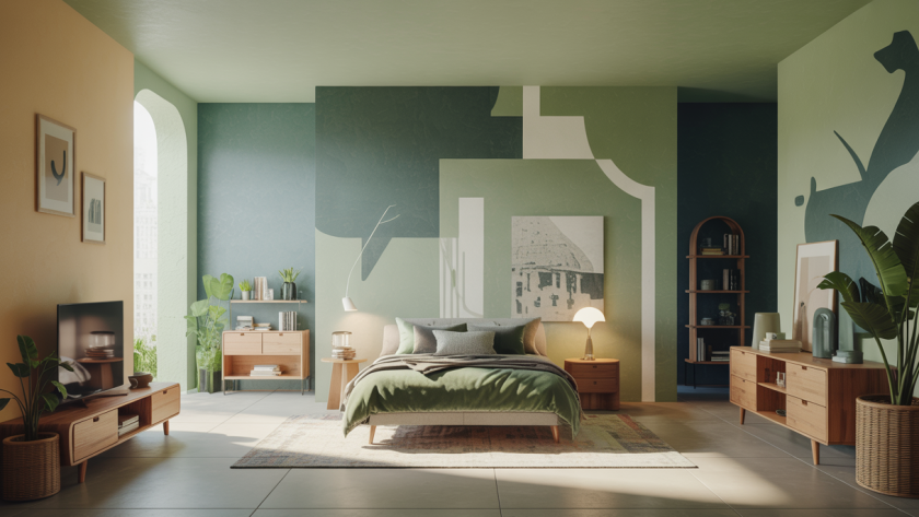 Design d'intérieur contemporain avec des éléments écologiques et technologiques de 2025